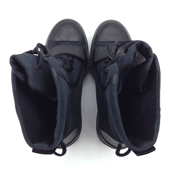 Converse Chuck 70 De Luxe Boots Wn 7.5 Black Platform Combat High Top Goth Shoes - Picture 10 of 15